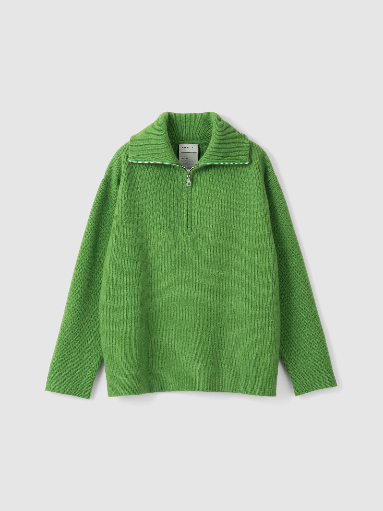 Half Zip Pullover<BR>性別問わず人気なハーフジップニット