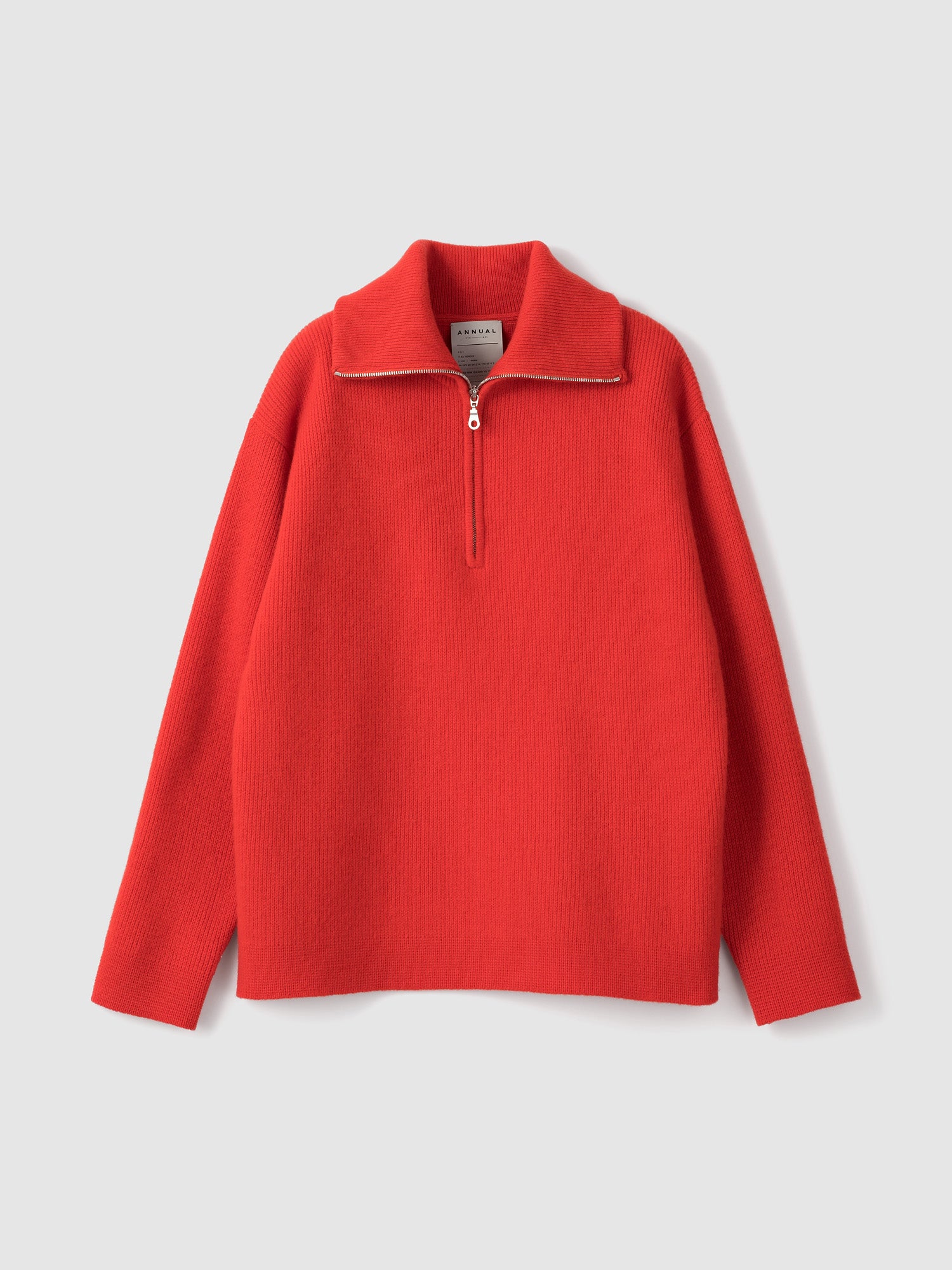 Half Zip Pullover<BR>性別問わず人気なハーフジップニット